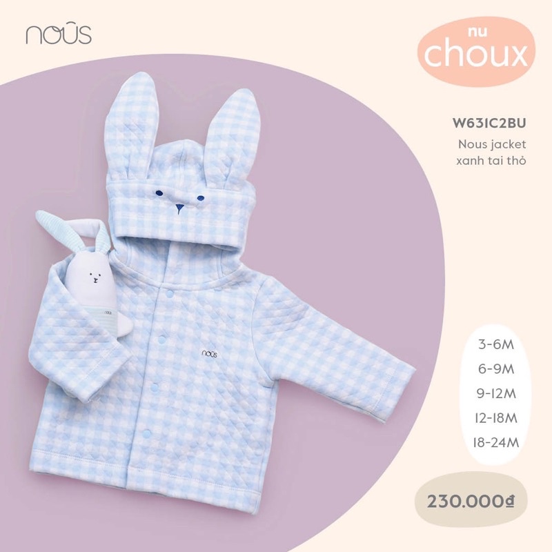 Nous - Áo khoác Jacket chần bông