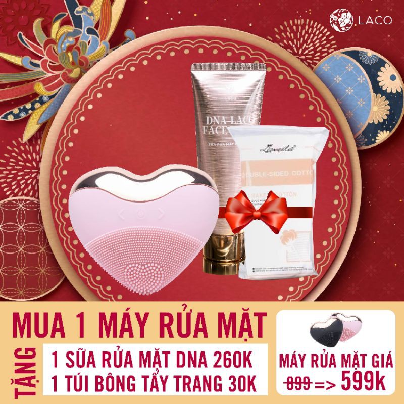 🔥Chính hãng bảo hành 6 tháng🔥 Máy rửa mặt nâng cơ Laco Promax ⚡ Sạch sâu, đánh bay mụn đầu đen ⚡ nâng cơ ⚡ massage⚡