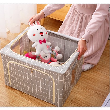 Hộp quần áo, Túi Vải Đựng Đồ, quần áo, Chăn Màn Có Khung thép Chắc Chắn, chống thấm nước.  Loại Cao Cấp