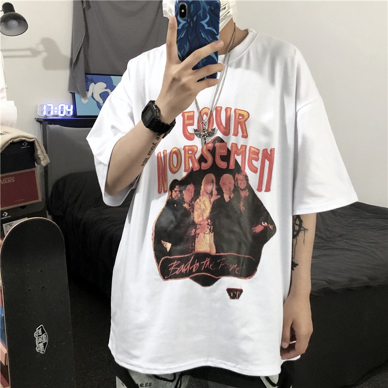 Áo thun nam nữ tay lỡ YINXX, áo phông form rộng ATL175