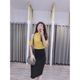 CHÂN VÁY BÚT CHÌ DÀI QUA GỐI CỰC ĐẸP
