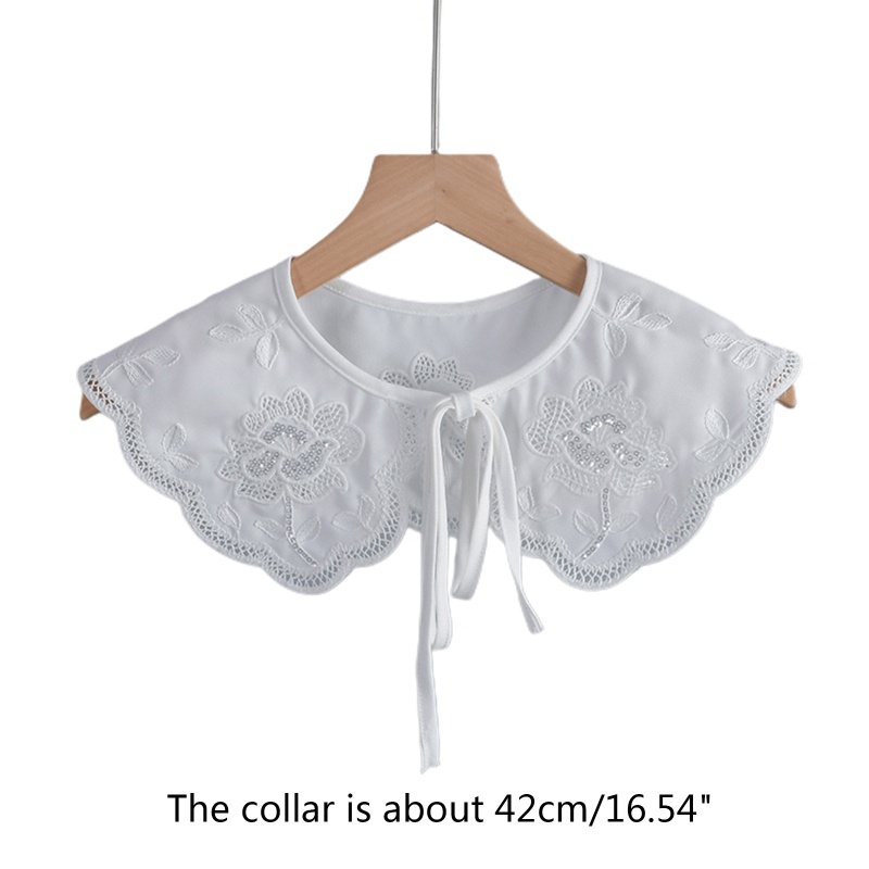 Cổ Áo Rời Thêu Họa Tiết Kiểu Hán Phục Thời Trang Cho Nữ