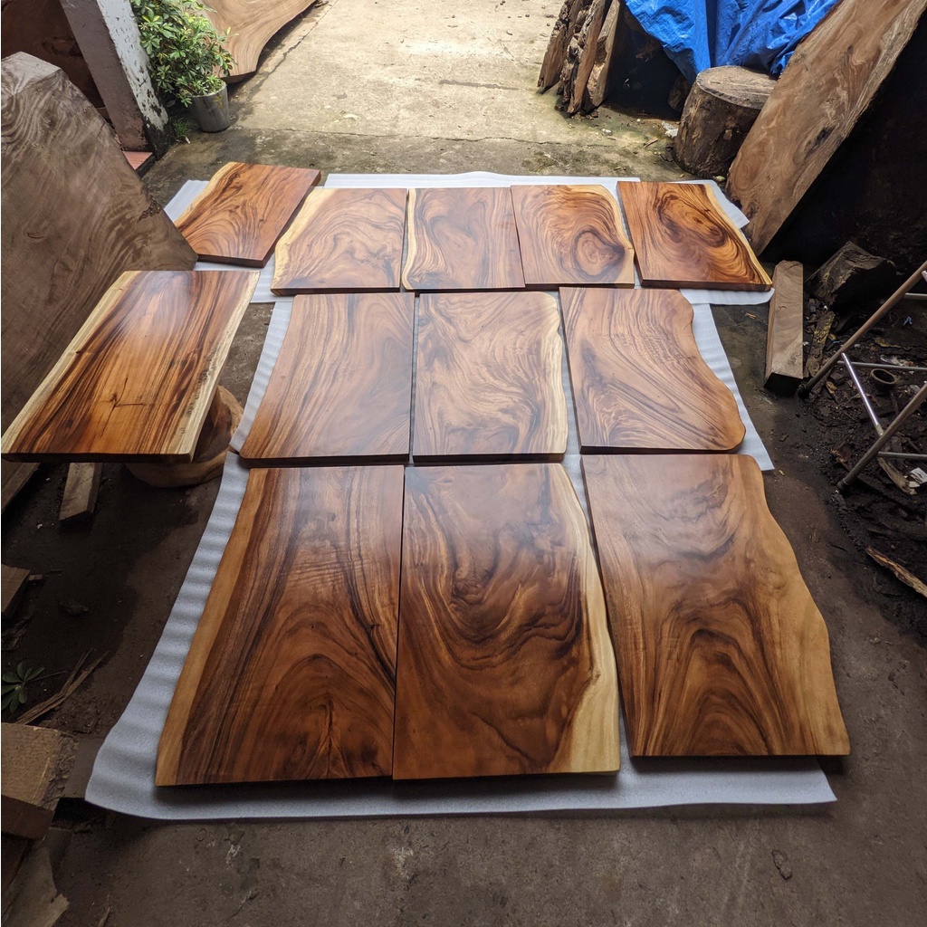 Bàn Lavabo Gỗ Me Tây Nguyên Tấm