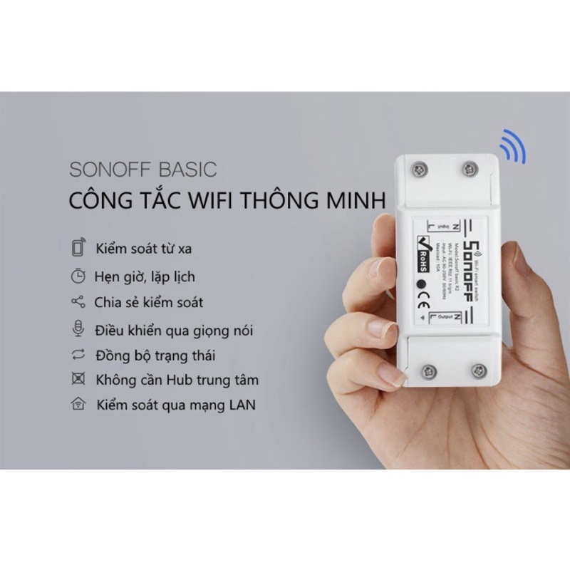 Công Tắc Bật Tắt Thiết Bị Điện Qua Wifi SONOFF