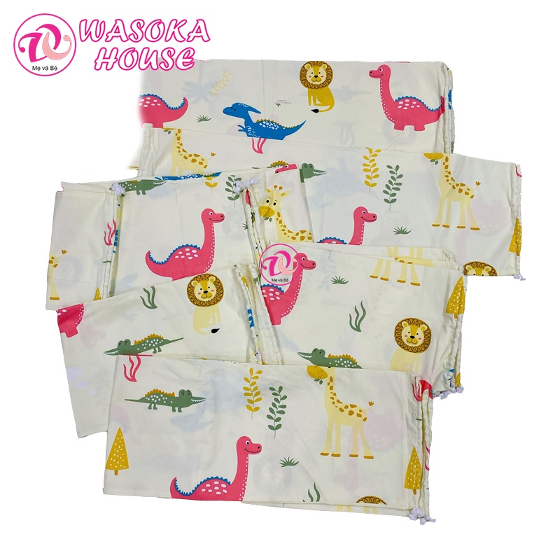 Vỏ gối ôm trẻ em vải cotton Thắng Lợi nhiều họa tiết hoạt hình thân thiện gần gũi với bé