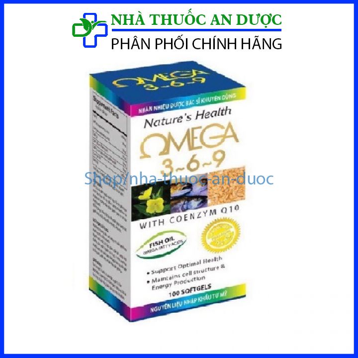 Dầu cá Omega 369 tăng cường thị lực , sáng mắt bổ não bổ tim hộp 100 viên