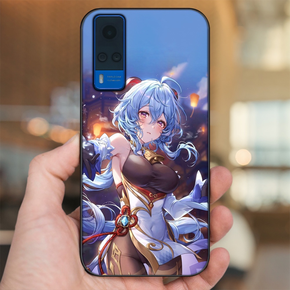 Ốp lưng Vivo Y51 2020, Y53s viền đen in hình Ganyu Genshin Impact