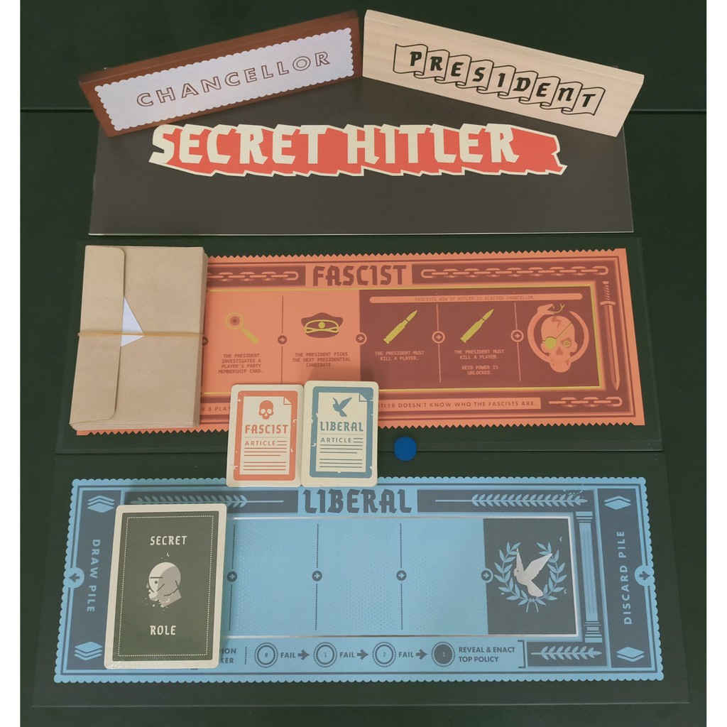 TRÒ CHƠI HỘI NHÓM SECRET HITLER PHIÊN BẢN TIẾNG ANH CAO CẤP