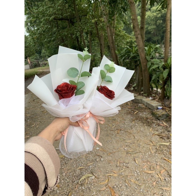 Hoa sáp nhũ 1 bông