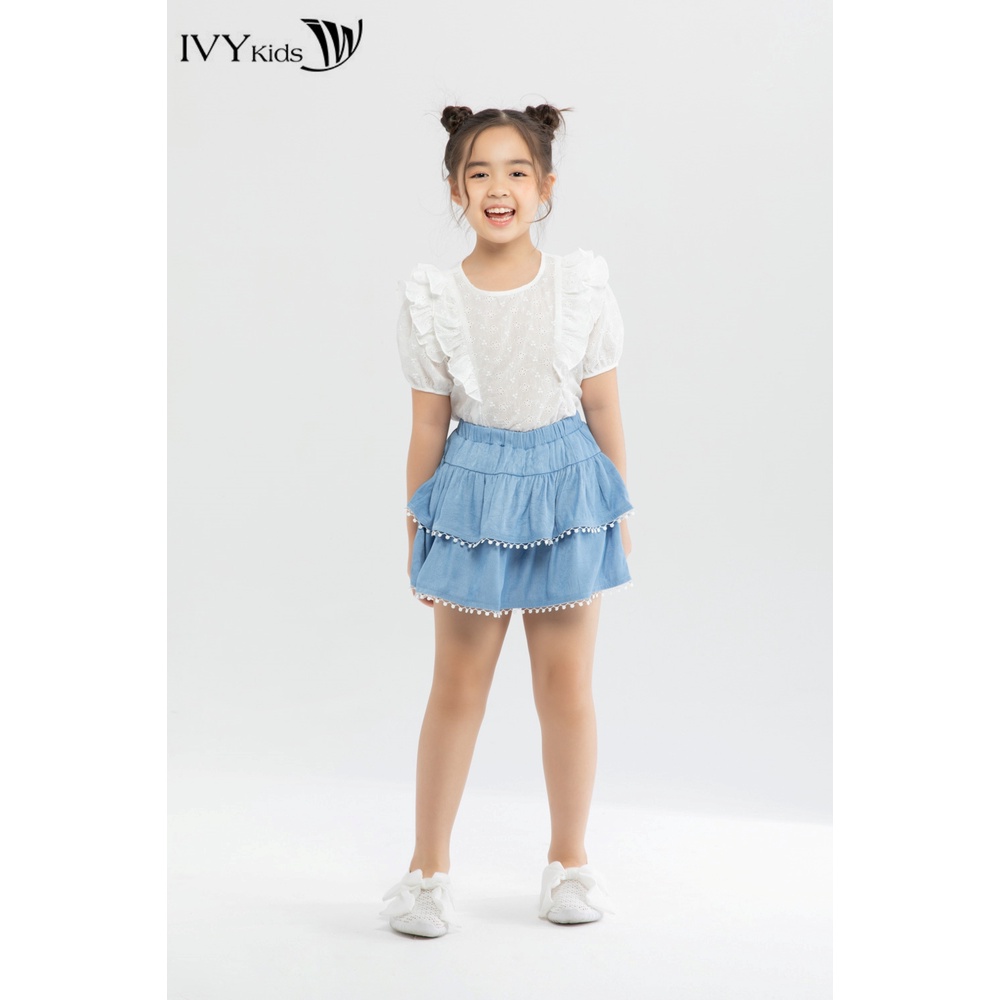 Áo thô bé gái vai bèo IVY moda MS 16G1319