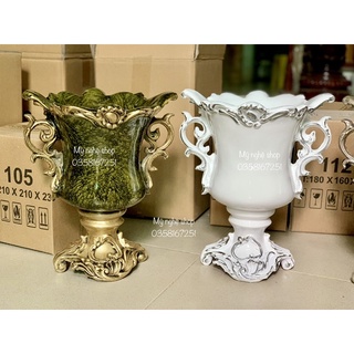 Cúp số 4 Bình hoa composite ib chọn màu