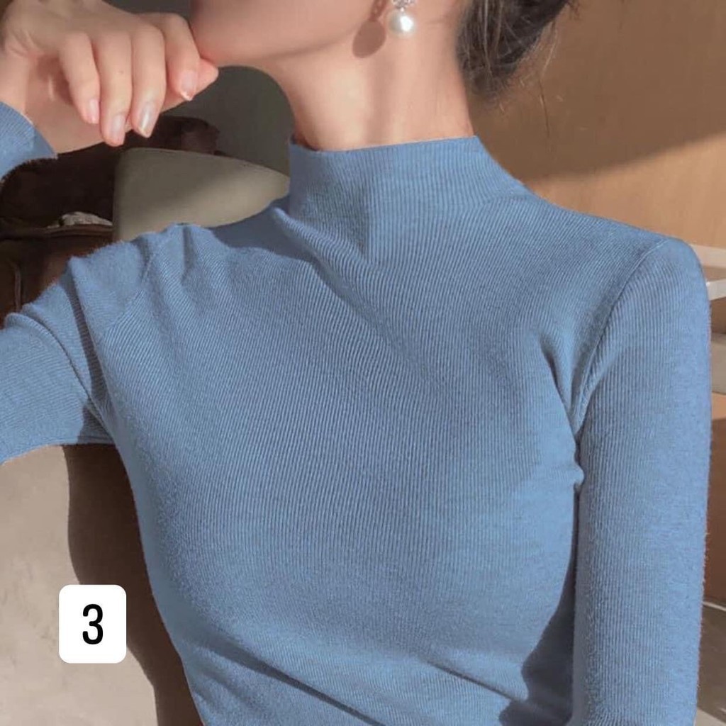 Áo Len Tăm Cổ 3 Phân 🍀 Len Tăm Giữ Nhiệt Cao Cấp Hàng Quảng Châu | BigBuy360 - bigbuy360.vn