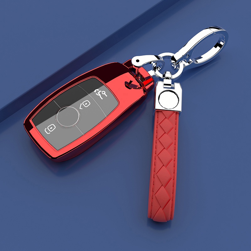 Vỏ chìa khóa ô tô Benz Electroplate TPU Thích hợp cho 2022 Mercedes-Benz E300L GLC260