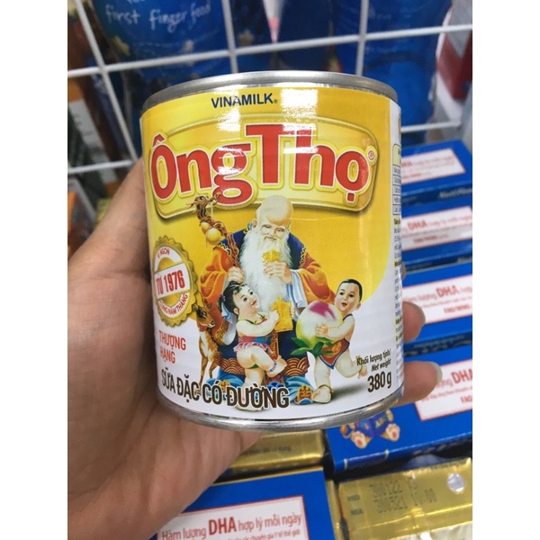 Sữa đặc ông thọ nhắc vàng nắp giật