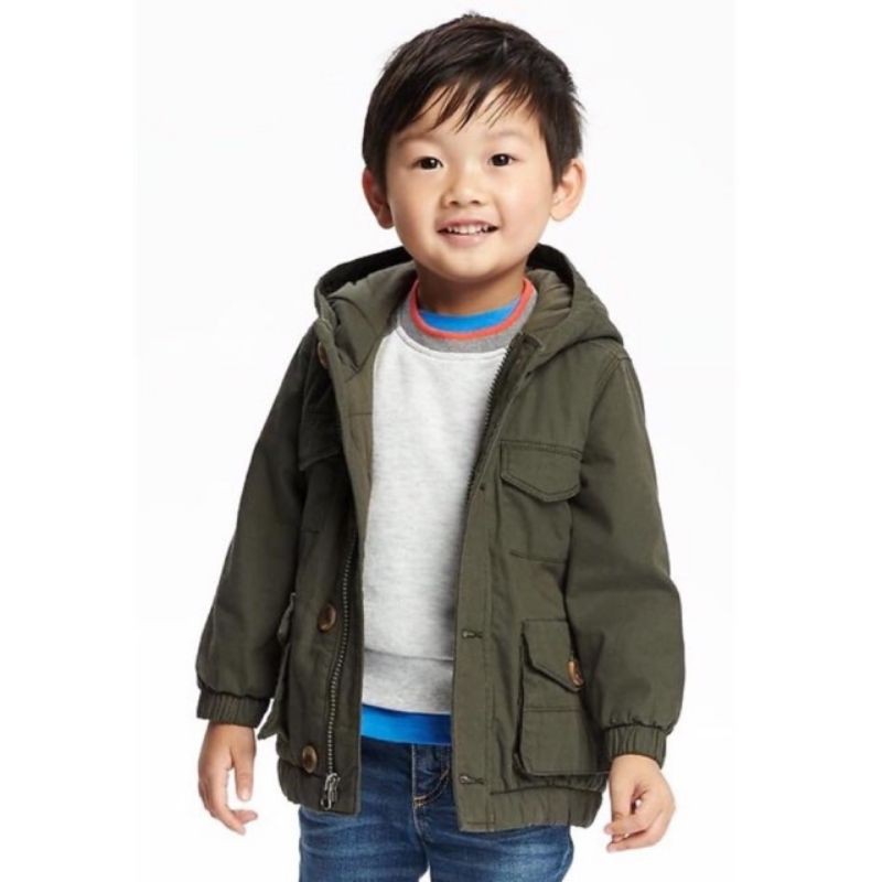 Áo khoác bé trai 5 tuổi Old navy màu quân đội (thanh lý)