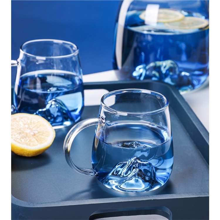 Bình Thủy Tinh Đựng Nước Xanh Quả Núi 1.8L, Ấm Đun Nước Thủy Tinh