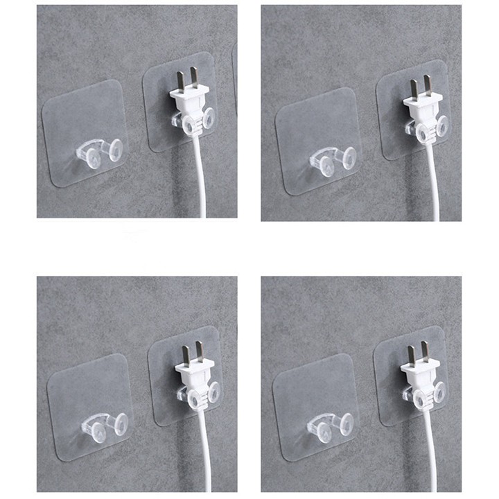 Móc dán tường treo dây sạc điện thoại ổ điện gắn tường giữ phích cắm điện gọn gàng youngcityshop 30.000