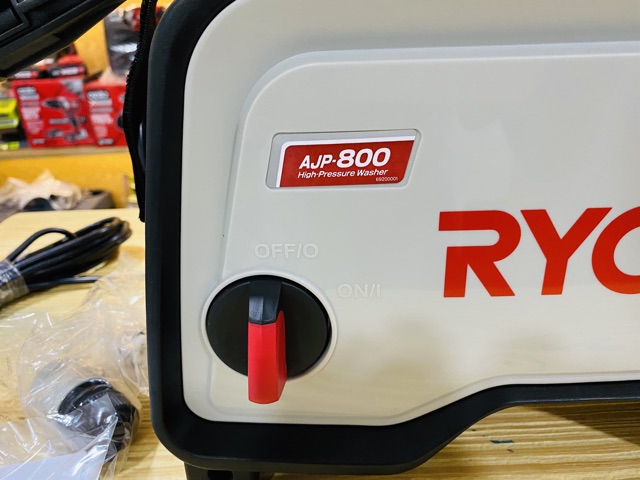MÁY RỬA XE ÁP LỰC HIỆU RYOBI JAPAN AJP-800 HÀNG MỚI 100% CHÍNH HÃNG NHẬP KHẨU