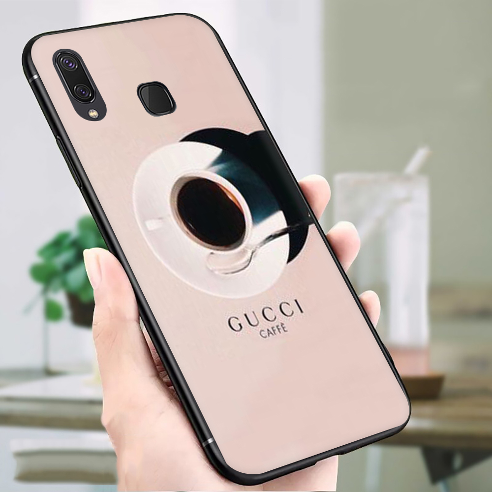 Ốp Điện Thoại Tpu Mềm Chống Rơi Họa Tiết Gucci Cho Samsung A01 Eu A02S A6 2018 A7 2018 A8 2018