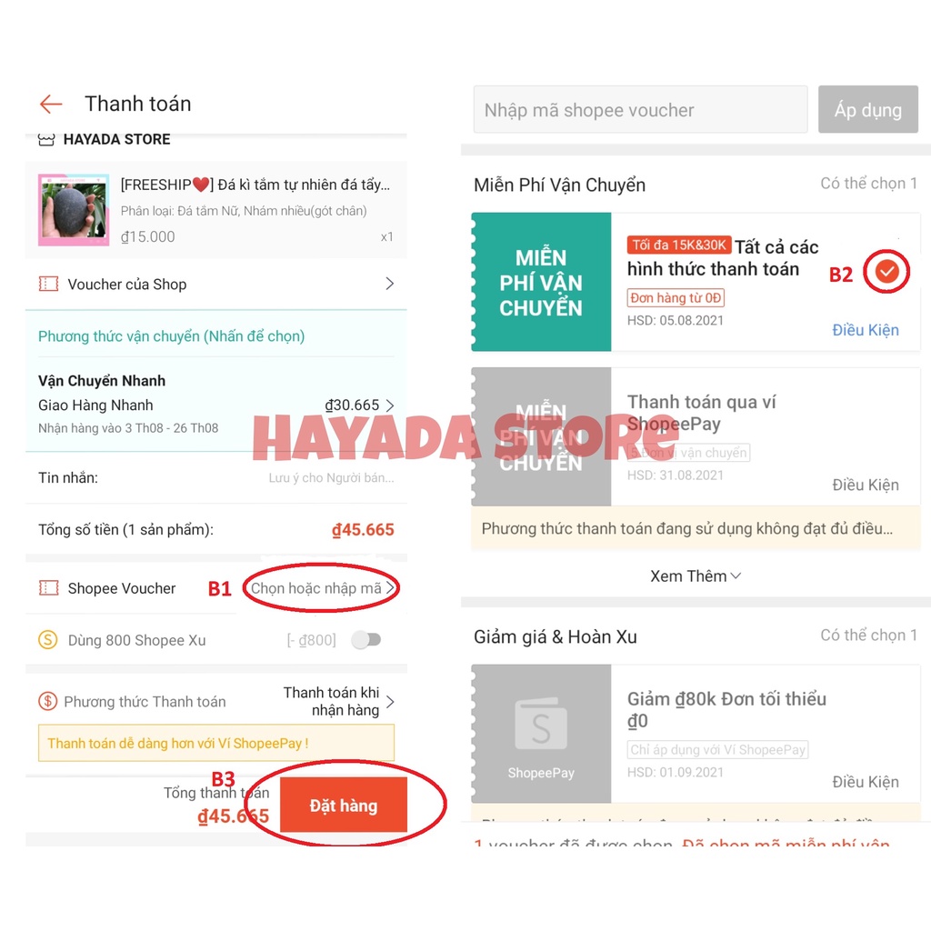 Đá tẩy tế bào chết tẩy da chết kì tắm tự nhiên - Hayada Store | BigBuy360 - bigbuy360.vn