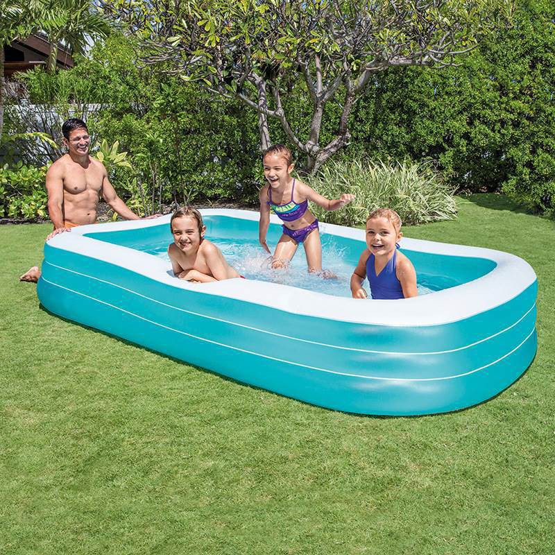 INTEX 58484 305 * 183 * 56cm Bể bơi,phao bơi gia đình 3 tầng tiện lợi, phụ kiện đồ bơi