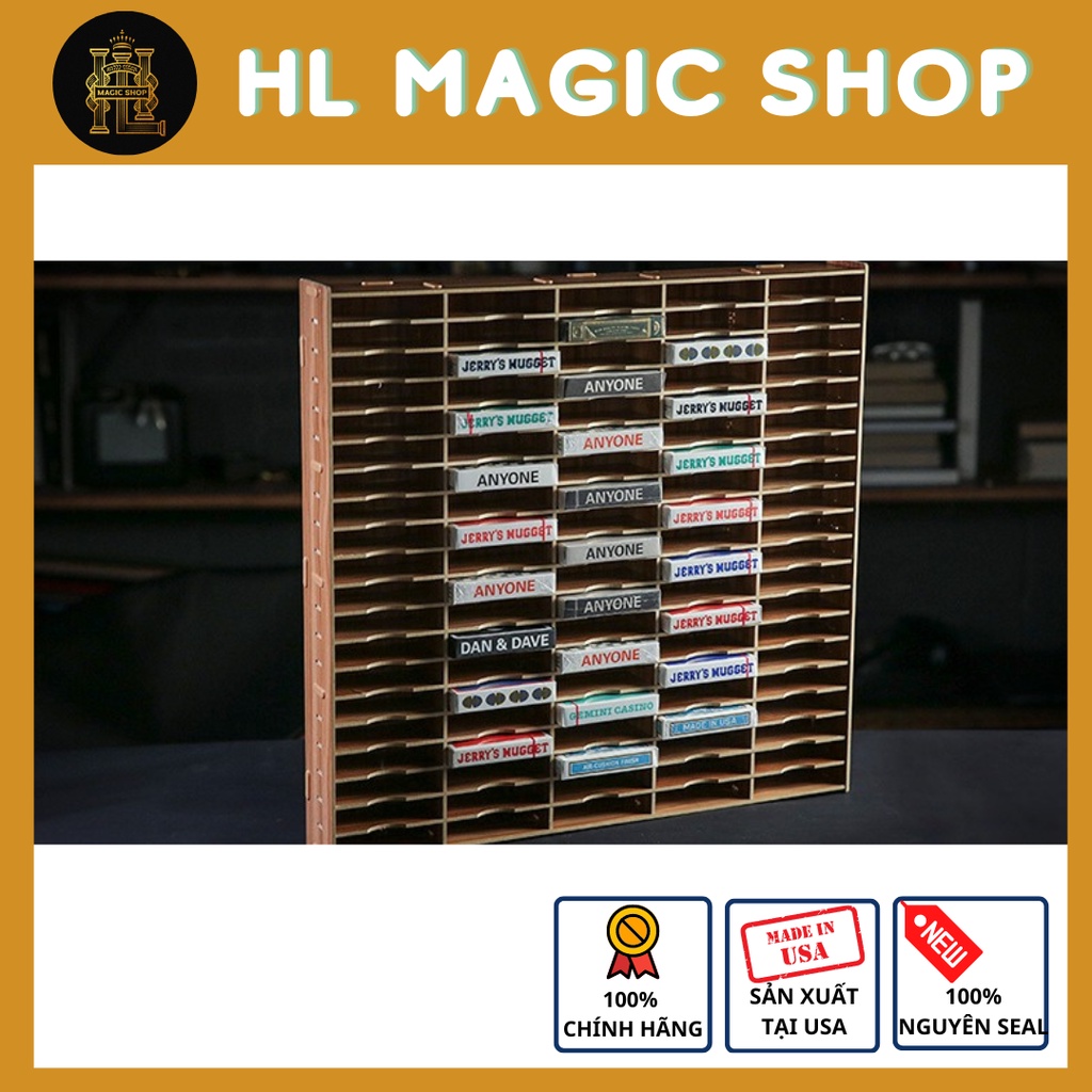 Kệ Gỗ Trưng Bày Bài Tây - 100 bộ - Kệ Gắn Tường - Kệ Để Bàn by TCC