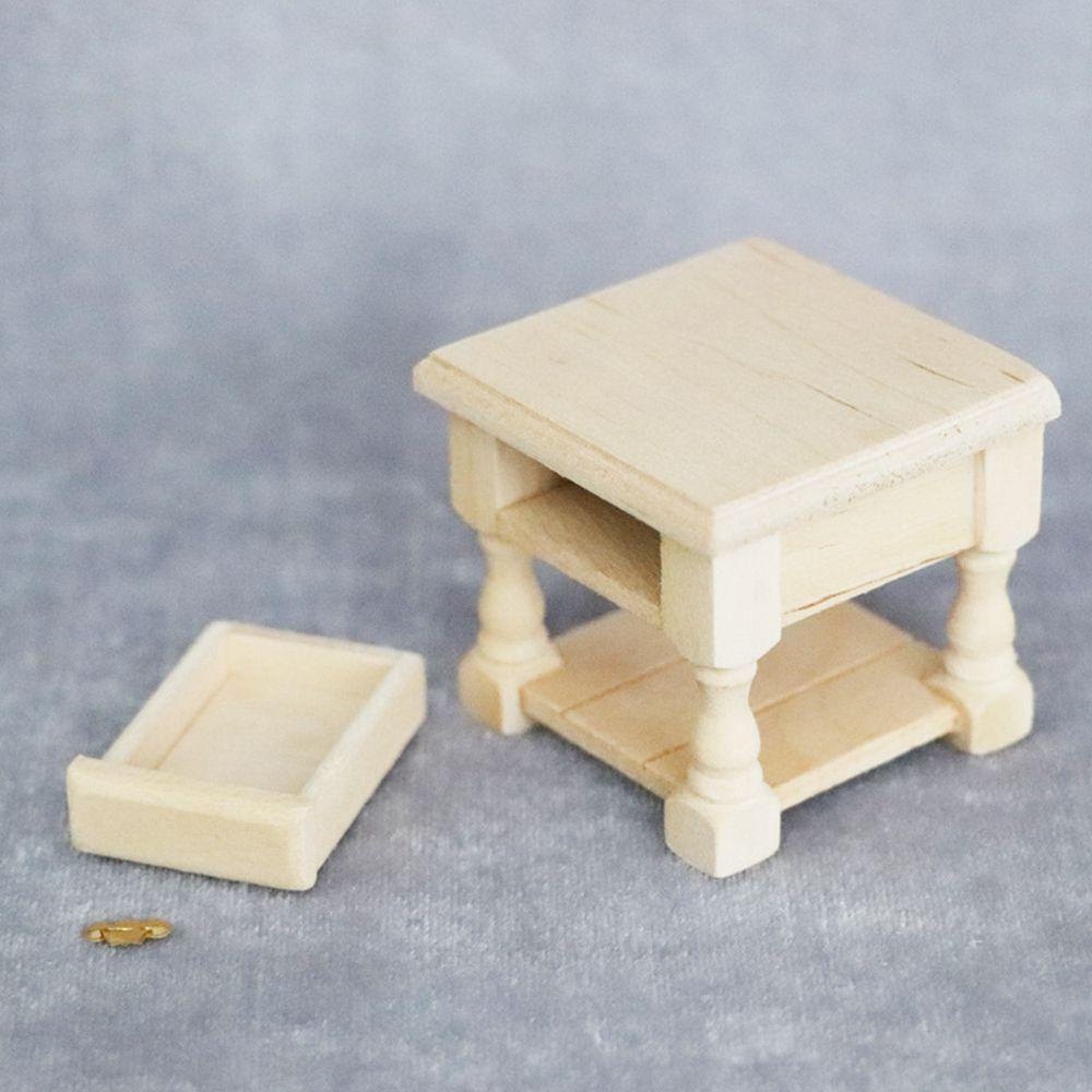 Bàn Gỗ Mini Tỉ Lệ 1: 12 Dùng Để Trang Trí Nhà Búp Bê