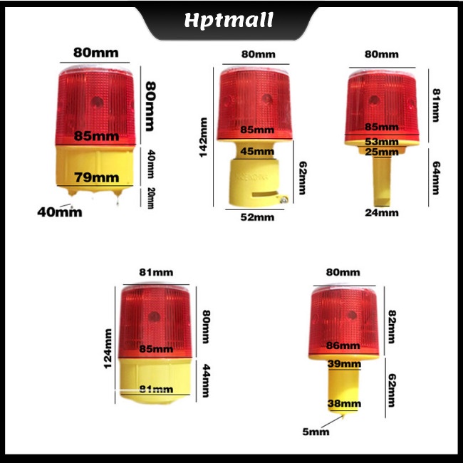 Bóng đèn cảnh báo giao thông dùng năng lượng mặt trời