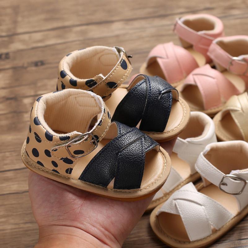 Giày Sandal Da Pu Cho Bé Từ 0-18 Tháng Tuổi