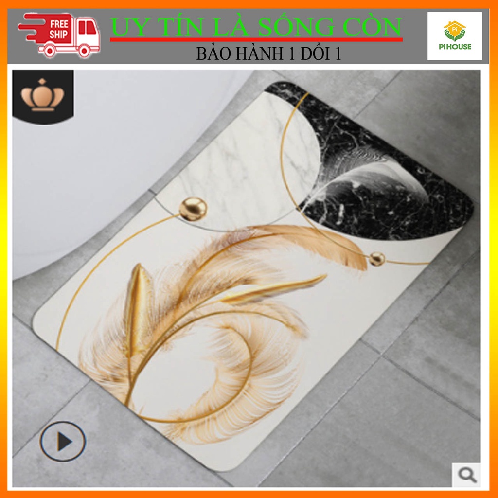 [SIÊU HOT HIT ] Thảm Chân Siêu Mềm Siêu Dày, Siêu Thấm Nước Chất Liệu Chống Trượt