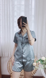( Freesize Lụa ) Đồ Bộ Pijama Lụa Nơ Đùi