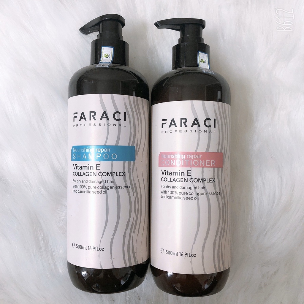 Cặp dầu gội xả FARACI chính hãng 750ml giúp tóc siêu mềm mượt, phục hồi hư tổn, phù hợp mọi loại tóc mùi thơm