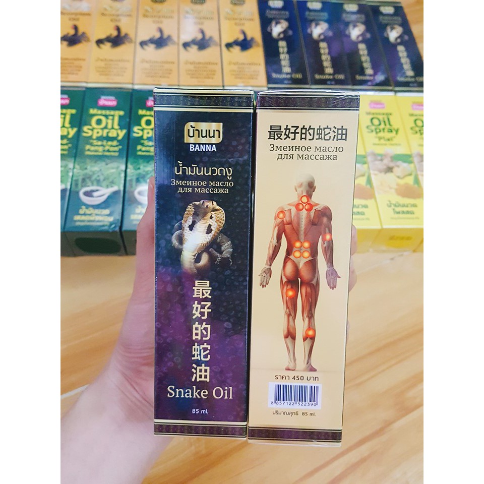 Dầu Massage Banna Oil Spray Natural Herbs Thái Lan 85ml