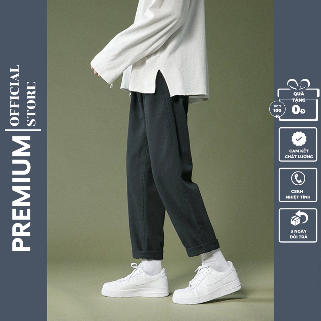 Quần Baggy jean nam, nư ống suông đen + xanh hottrend hàn quốc 2021