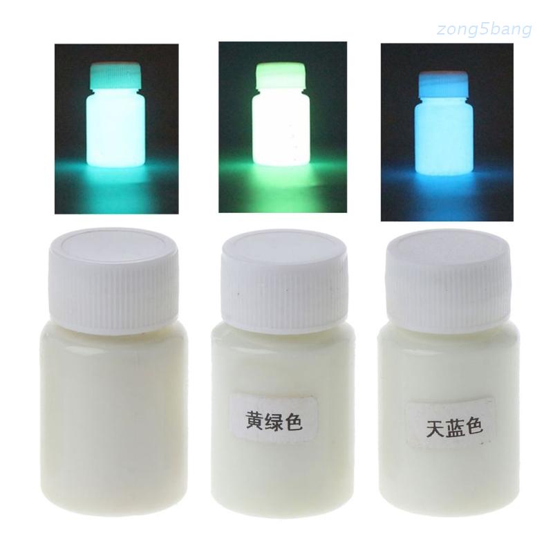 Bộ sơn màu dạng lỏng dạ quang cực sáng 15g 3 màu dùng để nhuộm màu nhựa resin/epoxy/vẽ UV nghệ thuật trên cơ thể