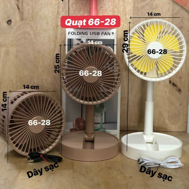Quạt Sạc Để Bàn Gấp Gọn