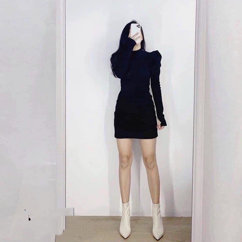 ĐẦM BODY TAY PHỒNG (SIÊU XINH)