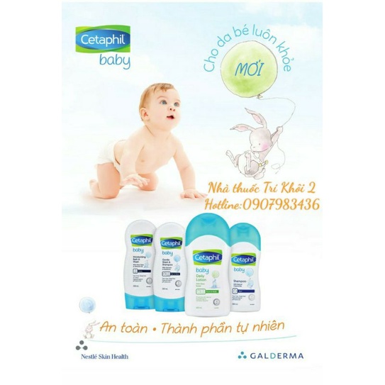 Sữa tắm gội 2 trong 1 Cetaphil Baby Gentle Wash & Shampoo 230 ml