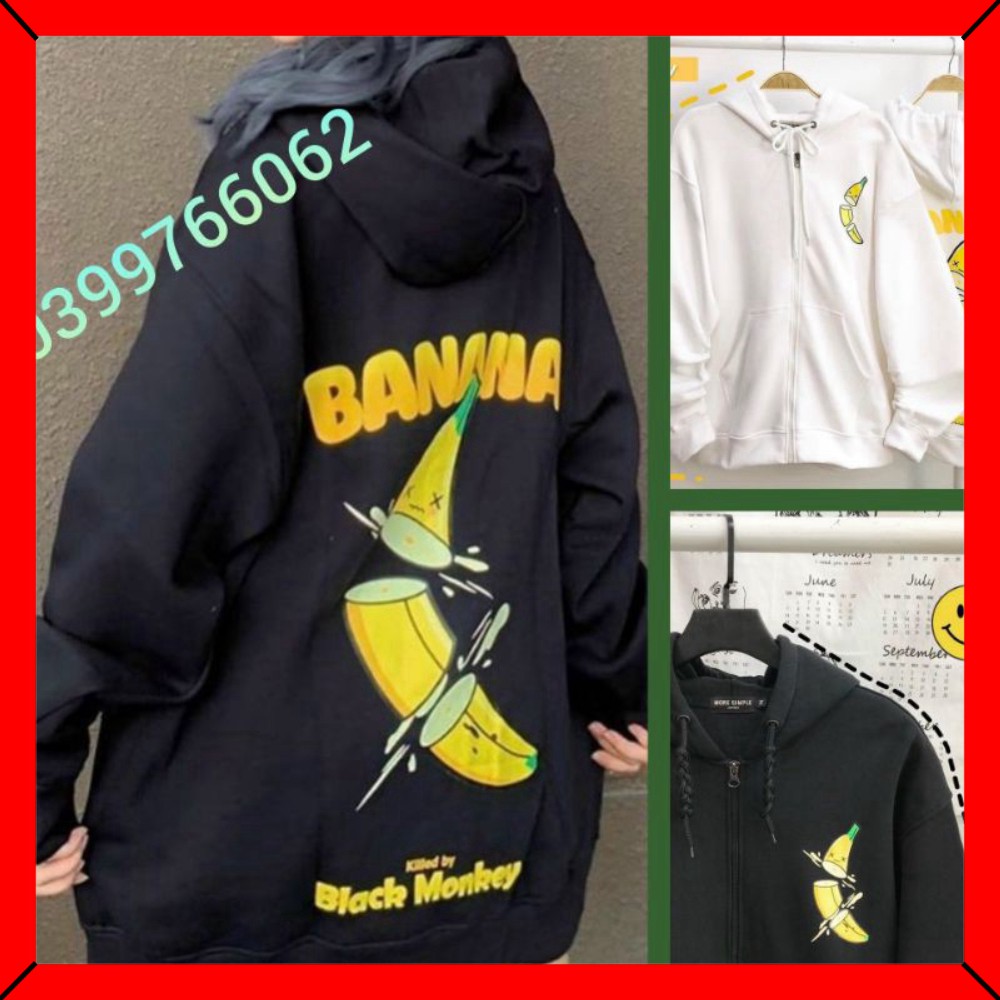 (FREESHIP) ❤ Áo Khoác Nỉ BANANA Siêu hot Form Xinh (MỚI) | BigBuy360 - bigbuy360.vn