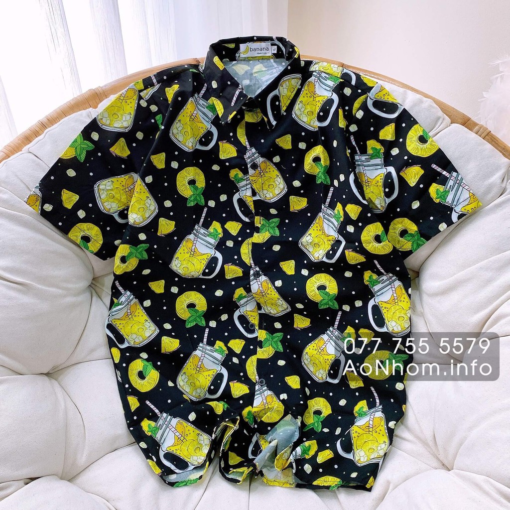 Áo Sơ mi Hoạt hình - Ly dưa hấu, Ly dứa | BigBuy360 - bigbuy360.vn