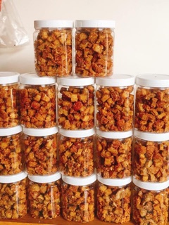 Tóp mỡ liền da rim tỏi ớt