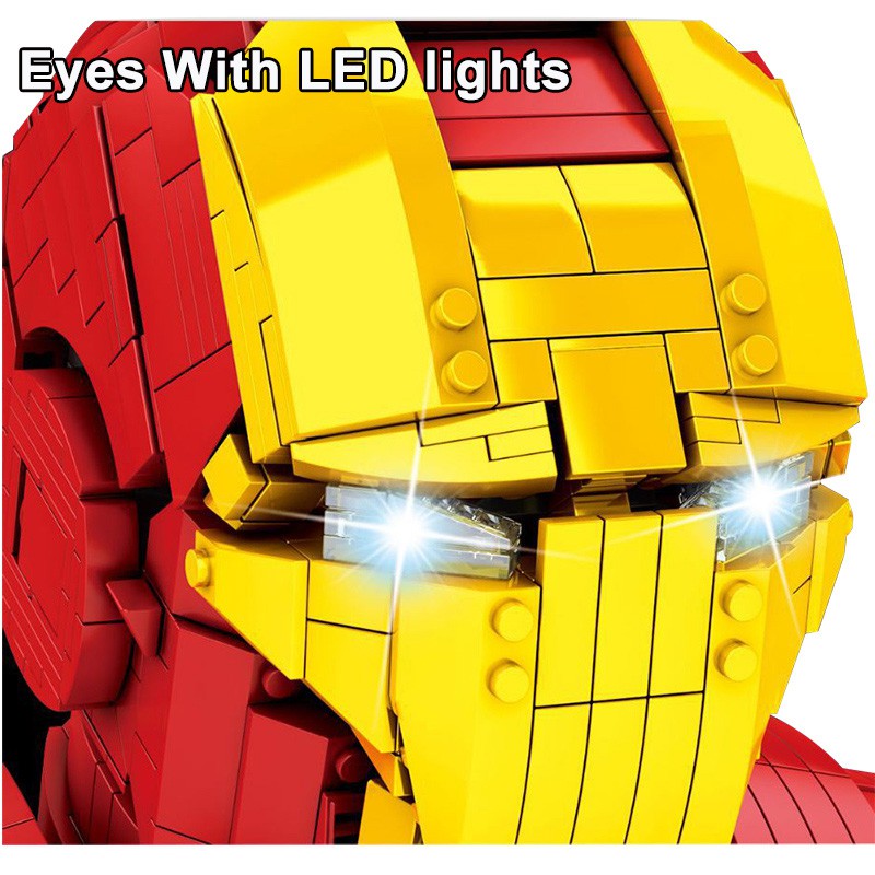 Đồ chơi Lắp ghép Mô hình Sembo SY7598 LED Lighting Iron Man Super Heroes Ironman Model