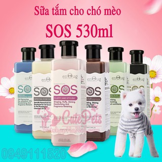 Sữa tắm cho chó mèo SOS 530ml 7 loại - Cutepets