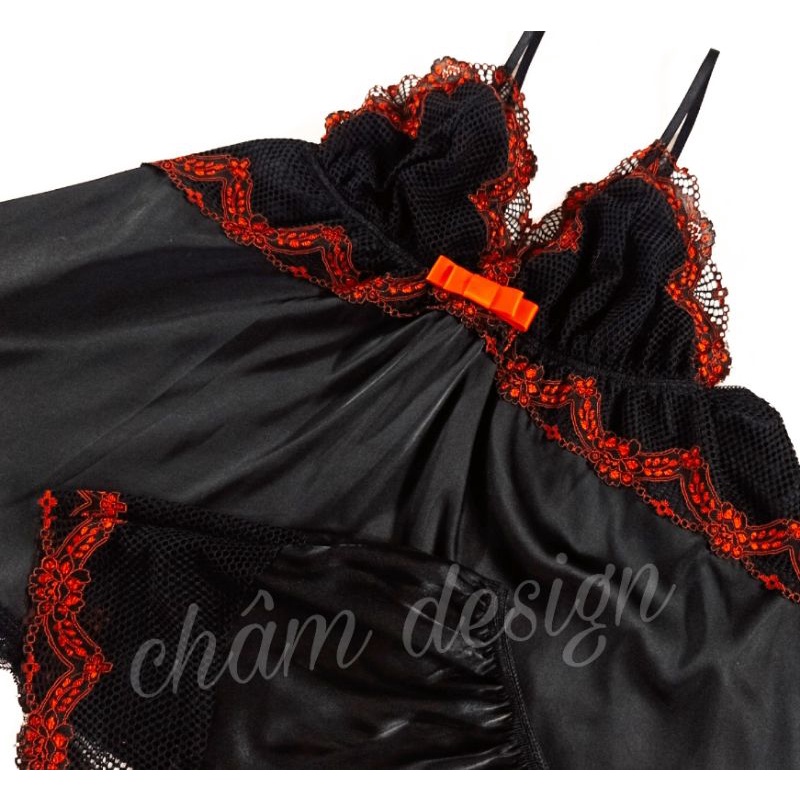 Bộ 2 dây lụa satin các màu pha ren nổi bật , hàng thiết kế tại shop
