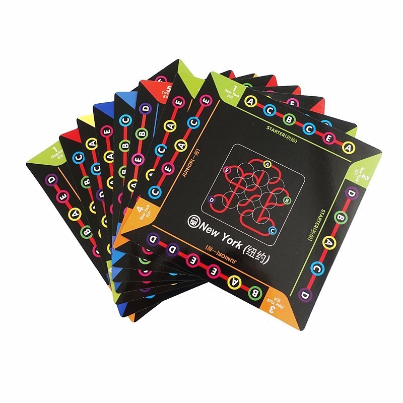 Smart Games 64 Challenges Subway Connecting Stations Bộ Đồ Chơi Board Game 64 Thẻ Cho Bé