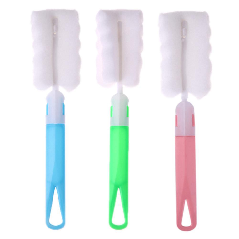 Cọ bọt biển làm sạch chai lọ / cốc với tay cầm có thể tháo rời tiện dụng