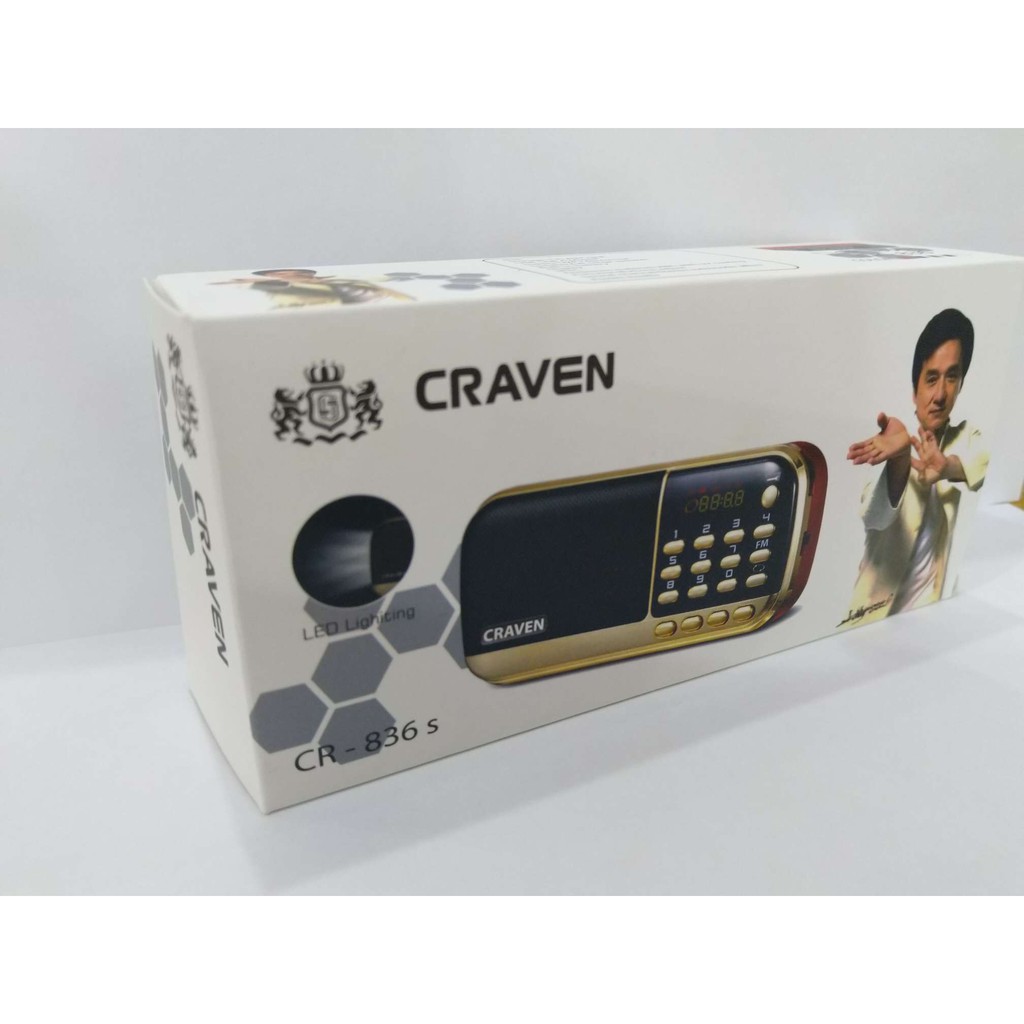 Loa thẻ nhớ Craven CR-836 - Tặng kèm thẻ nhớ 8GB OEM