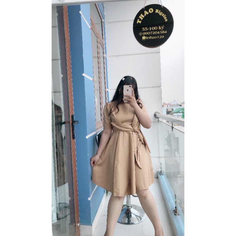 [Mã FATHANG5 giảm 10K đơn 50K] Bigsize 55 đến 90 ký Đầm nơ công chúaa | BigBuy360 - bigbuy360.vn