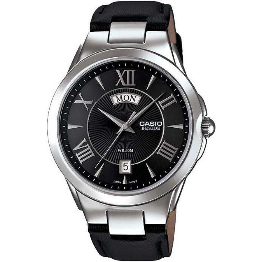 Đồng Hồ Nam Casio BEM-152L-1AVDF Dây Da - Mặt Số La Mã - Chống Nước