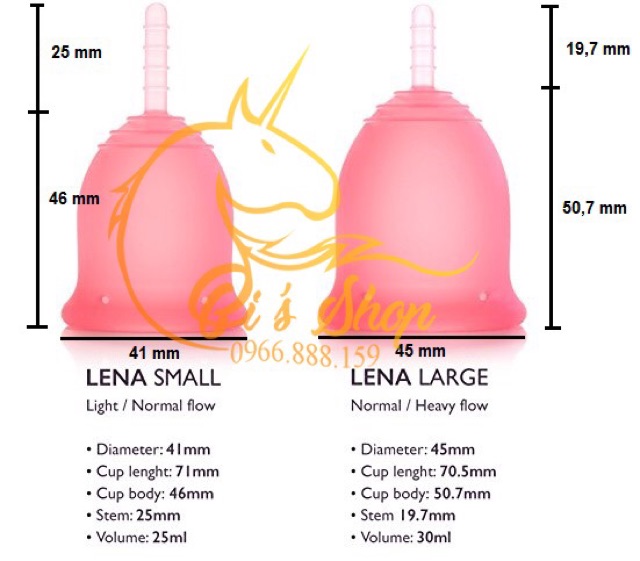 Combo: Cốc nguyệt san Lenacup, Evacup sl 8